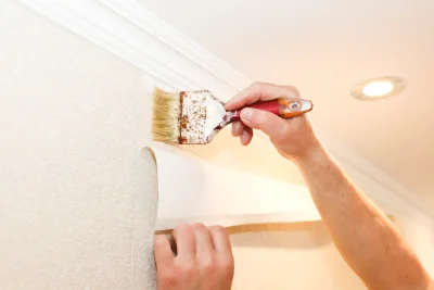 Pose de papier peint à Vaugneray — revêtements muraux et toiles de verre